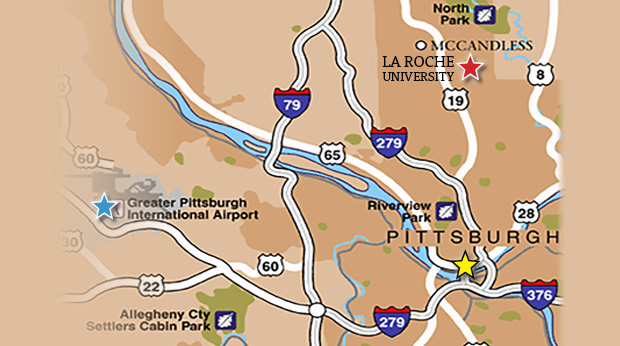 Map of Pittsburgh Map of Pittsburgh